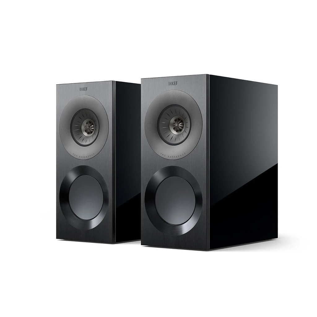 Kef Reference 1 Speakers High Gloss Black and Grey