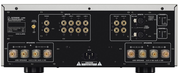 Luxman L-505Z Rear Panel with Connectivity Options